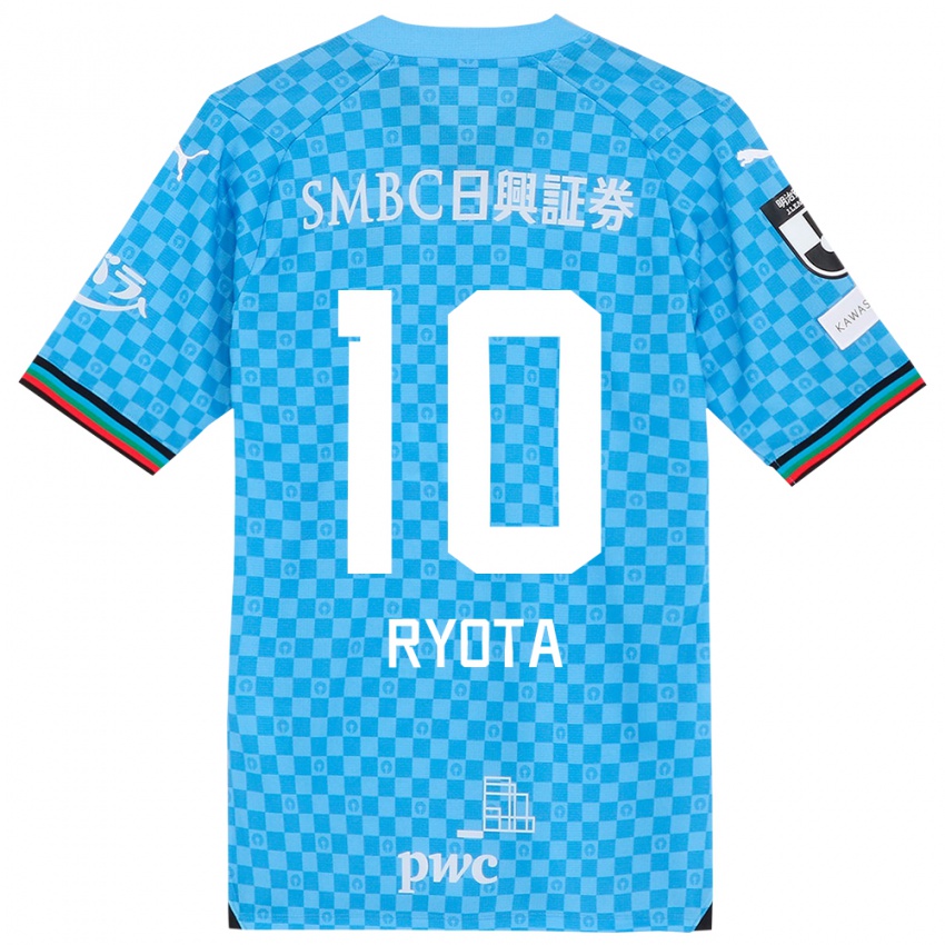 Hombre Camiseta Ryota Oshima #10 Azul Celeste 1ª Equipación 2024/25 La Camisa