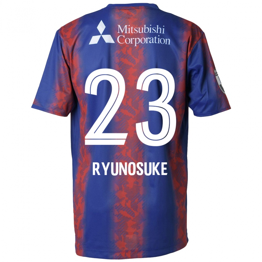 Hombre Camiseta Ryunosuke Sato #23 Azul Rojo 1ª Equipación 2024/25 La Camisa