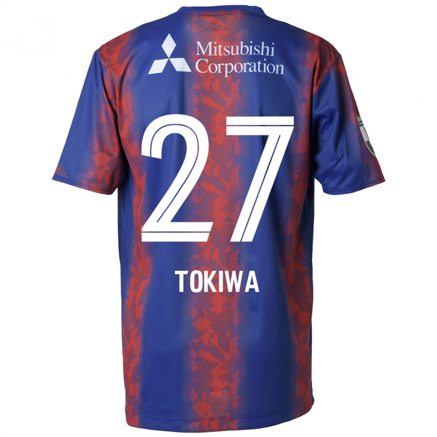 Hombre Camiseta Kyota Tokiwa #27 Azul Rojo 1ª Equipación 2024/25 La Camisa