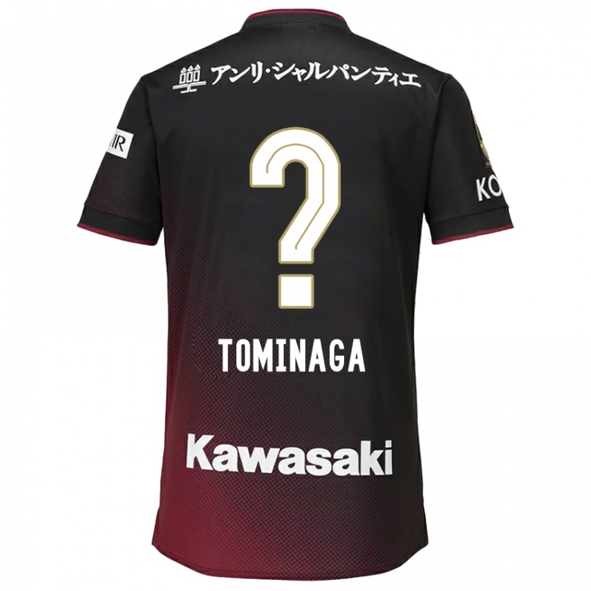 Hombre Camiseta Niina Tominaga #0 Negro Rojo 1ª Equipación 2024/25 La Camisa