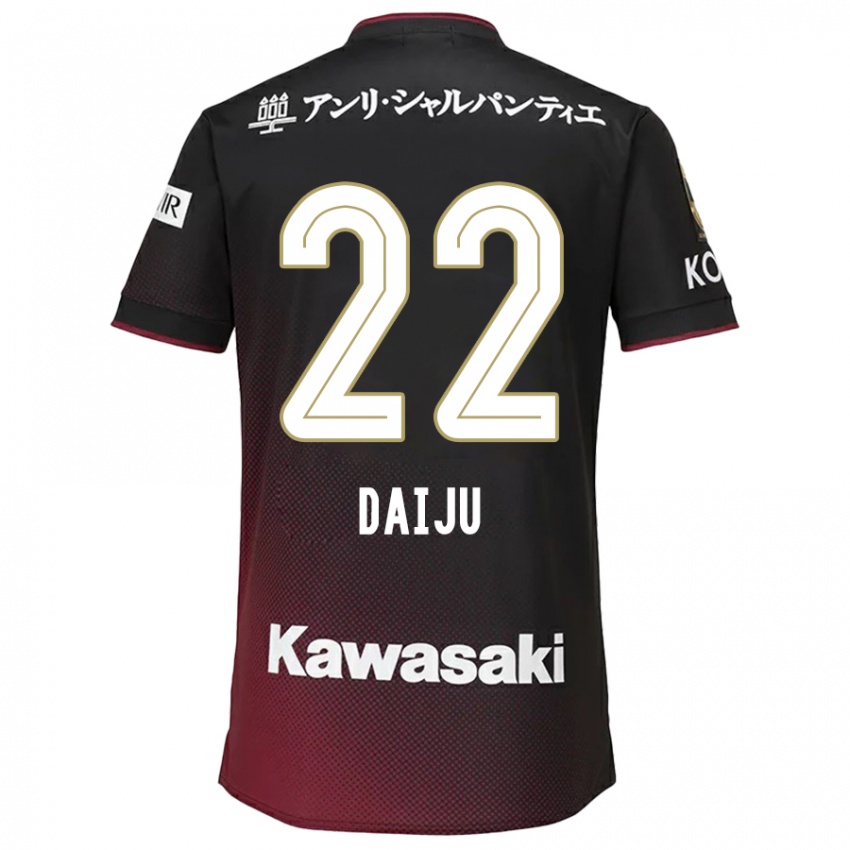 Hombre Camiseta Daiju Sasaki #22 Negro Rojo 1ª Equipación 2024/25 La Camisa