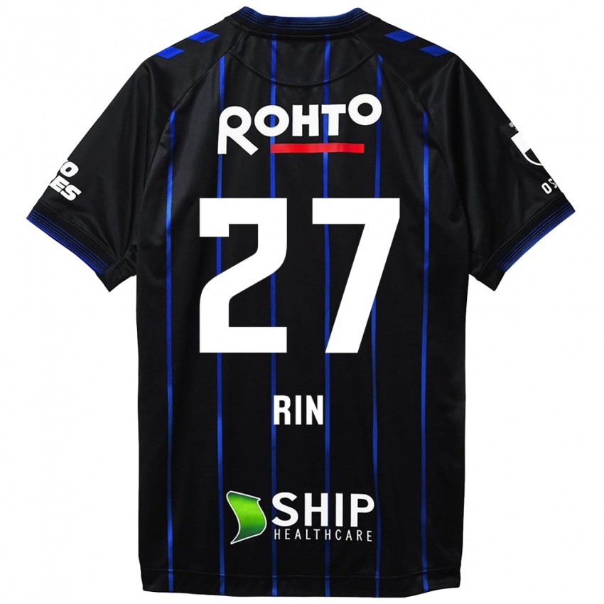 Hombre Camiseta Rin Mito #27 Azul Negro 1ª Equipación 2024/25 La Camisa