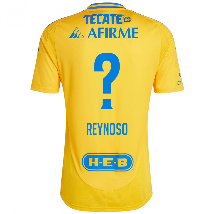 Hombre Camiseta Omar Reynoso #0 Oro Amarillo 1ª Equipación 2024/25 La Camisa