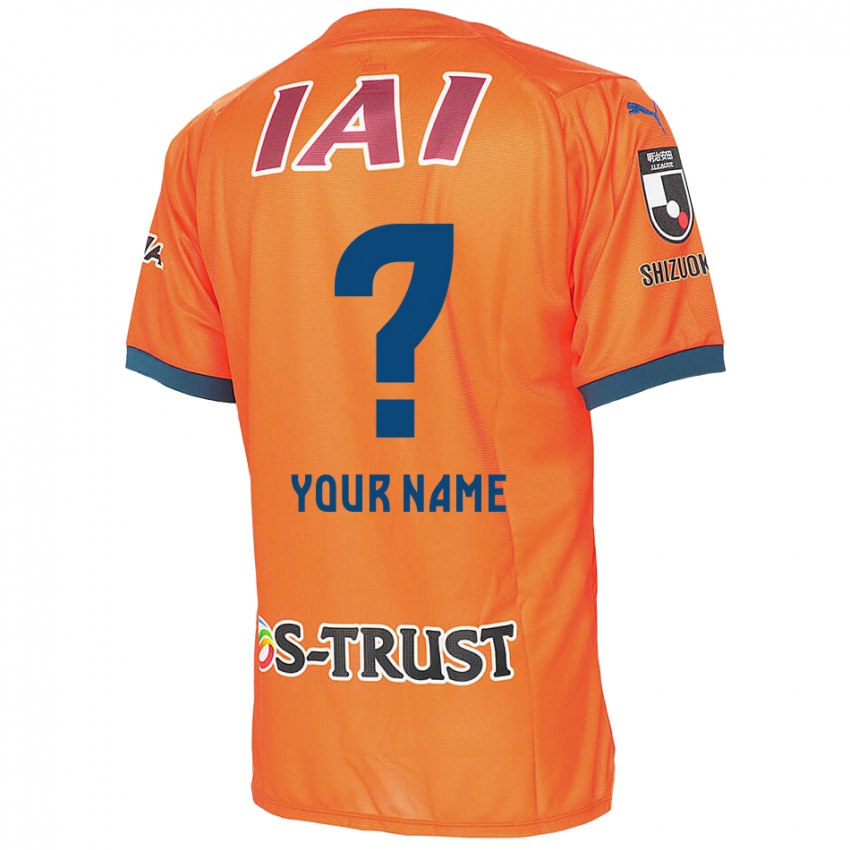 Hombre Camiseta Su Nombre #0 Naranja Azul 1ª Equipación 2024/25 La Camisa