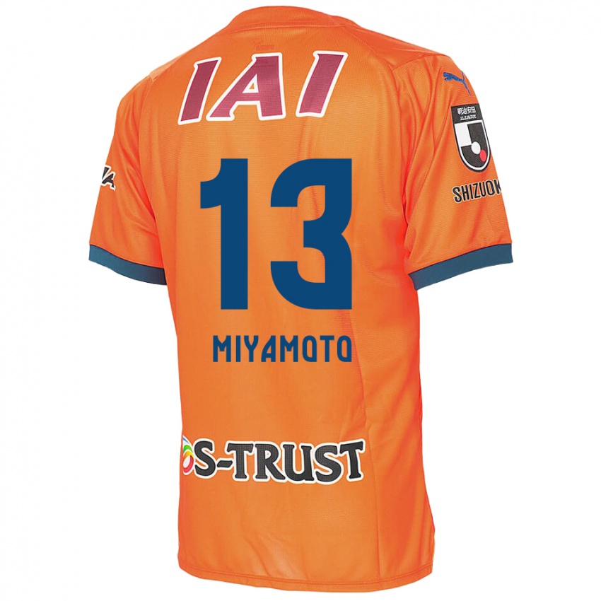 Hombre Camiseta Kota Miyamoto #13 Naranja Azul 1ª Equipación 2024/25 La Camisa