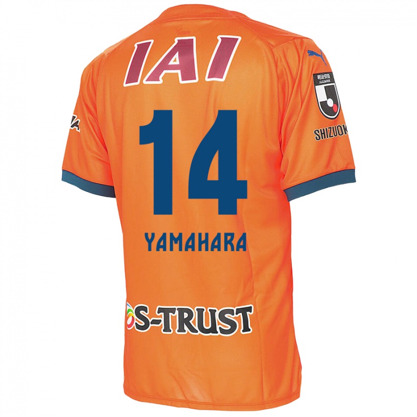 Hombre Camiseta Reon Yamahara #14 Naranja Azul 1ª Equipación 2024/25 La Camisa