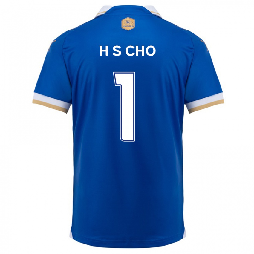 Hombre Camiseta Sung-Hoon Cho #1 Azul Blanco 1ª Equipación 2024/25 La Camisa