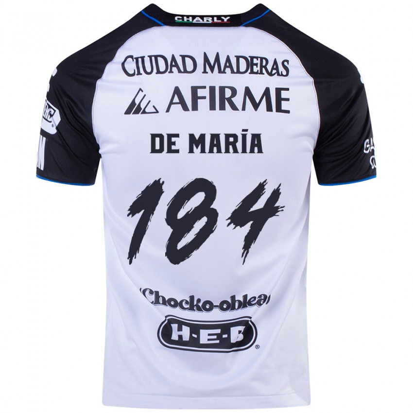 Hombre Camiseta Antonio De María Y Campos #184 Azul Negro 1ª Equipación 2024/25 La Camisa