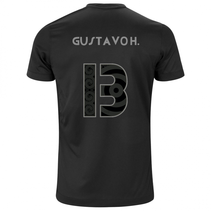 Hombre Camiseta Gustavo Henrique #13 Negro 2ª Equipación 2024/25 La Camisa