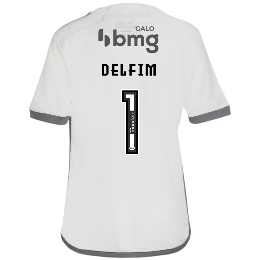 Hombre Camiseta Gabriel Delfim #1 Blanquecino 2ª Equipación 2024/25 La Camisa