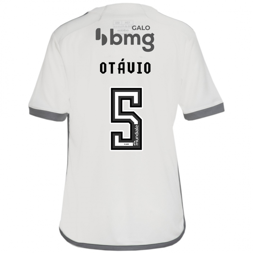 Hombre Camiseta Otávio #5 Blanquecino 2ª Equipación 2024/25 La Camisa