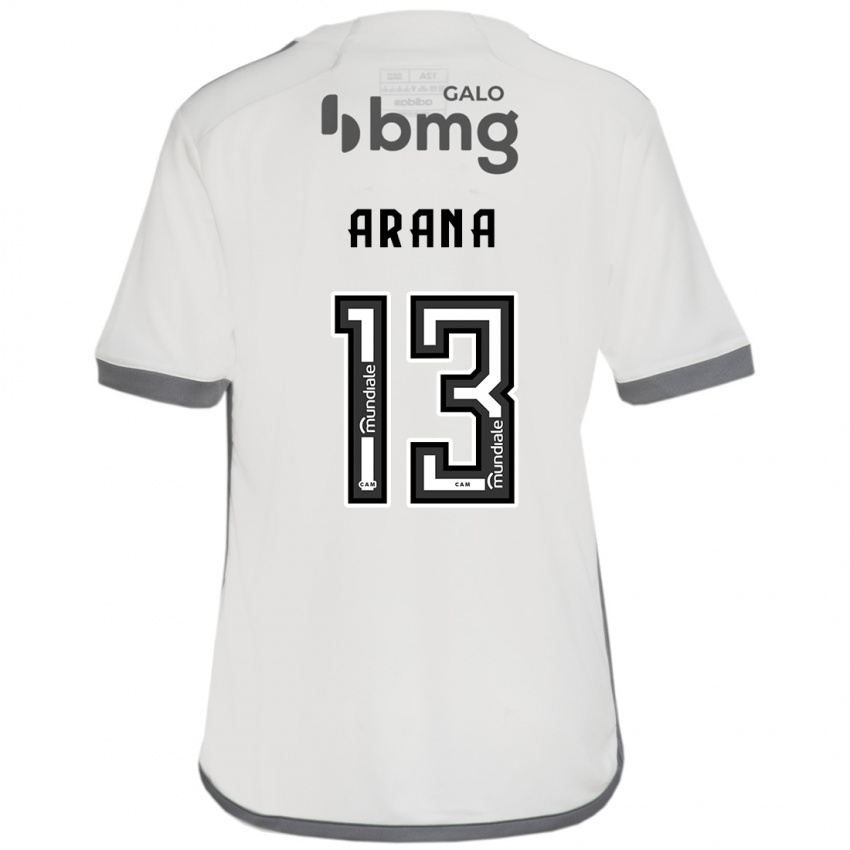 Hombre Camiseta Guilherme Arana #13 Blanquecino 2ª Equipación 2024/25 La Camisa