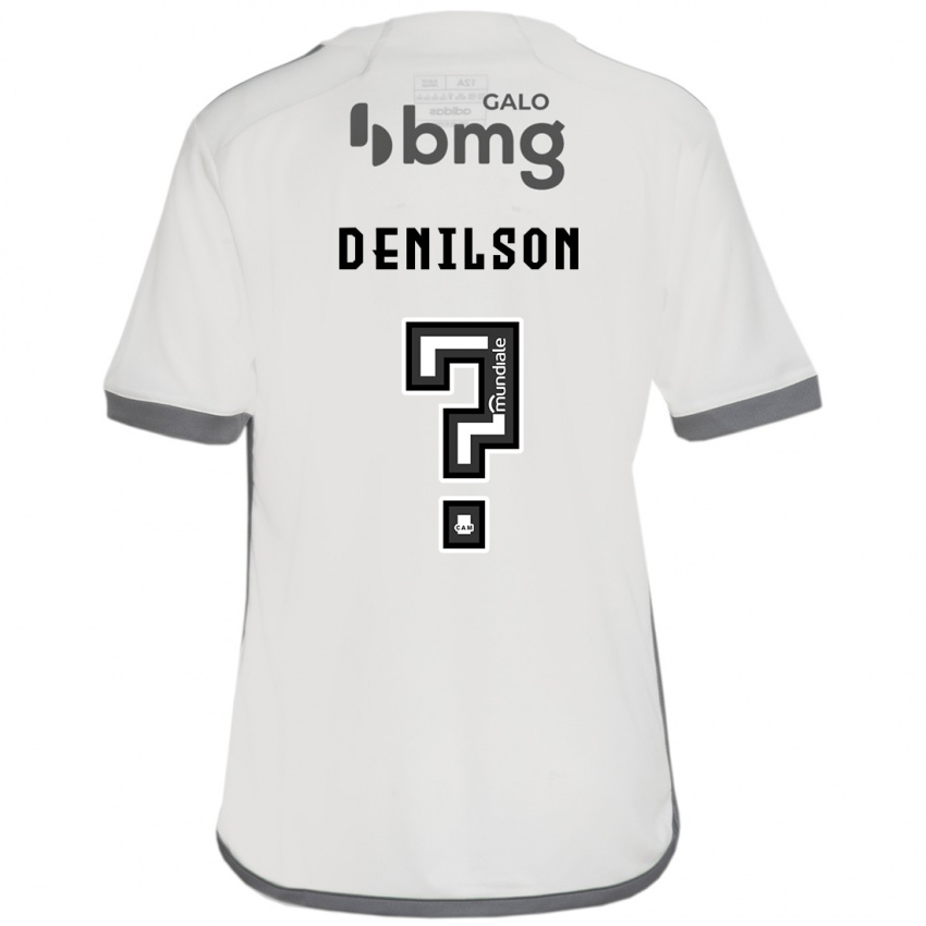 Hombre Camiseta Denilson #0 Blanquecino 2ª Equipación 2024/25 La Camisa