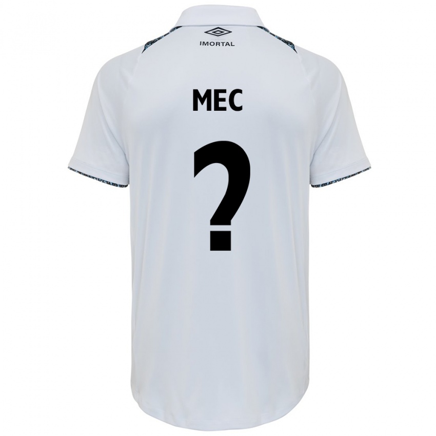 Hombre Camiseta Gabriel Mec #0 Blanco Azul 2ª Equipación 2024/25 La Camisa