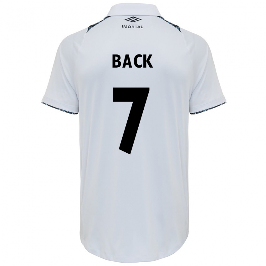 Hombre Camiseta Pri Back #7 Blanco Azul 2ª Equipación 2024/25 La Camisa