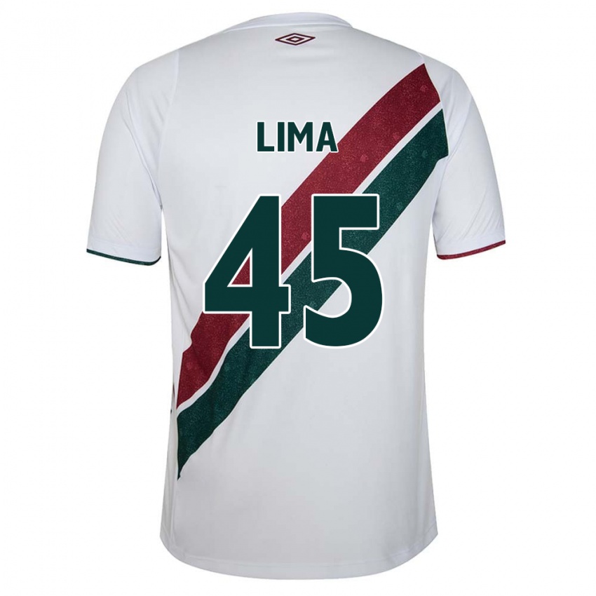 Hombre Camiseta Lima #45 Blanco Verde Granate 2ª Equipación 2024/25 La Camisa