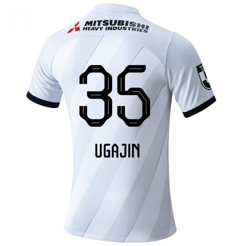 Hombre Camiseta Tomoya Ugajin #35 Gris Blanco 2ª Equipación 2024/25 La Camisa