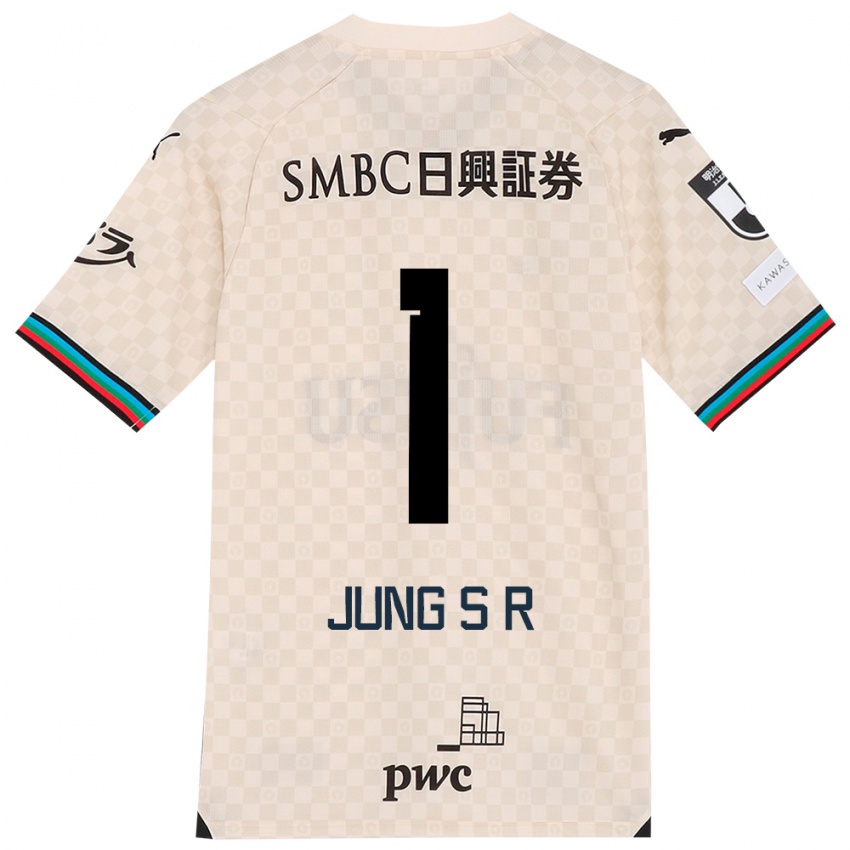 Hombre Camiseta Sung-Ryong Jung #1 Blanco Gris 2ª Equipación 2024/25 La Camisa