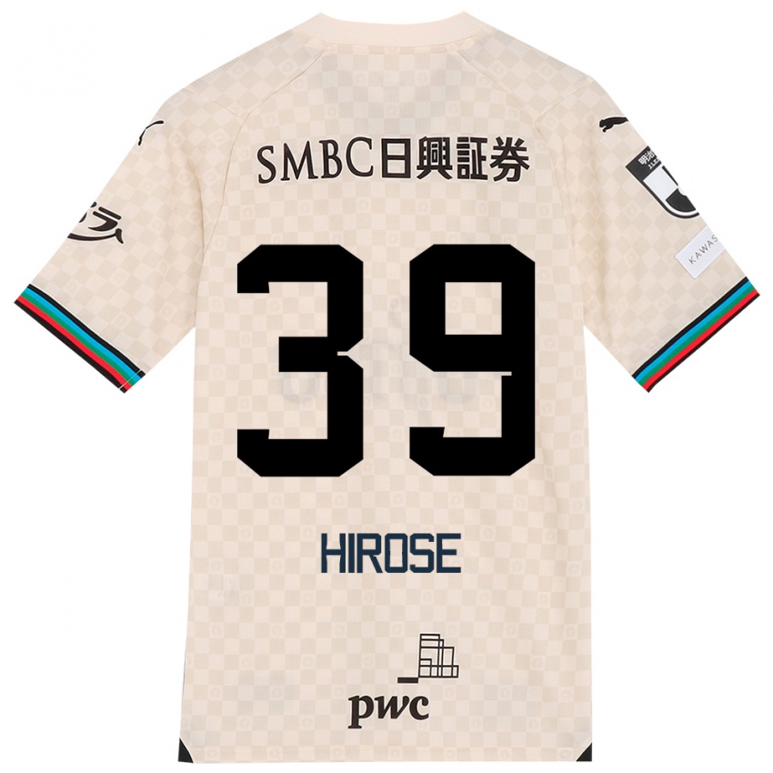 Hombre Camiseta Neo Hirose #39 Blanco Gris 2ª Equipación 2024/25 La Camisa