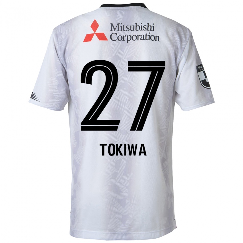 Hombre Camiseta Kyota Tokiwa #27 Blanco Negro 2ª Equipación 2024/25 La Camisa