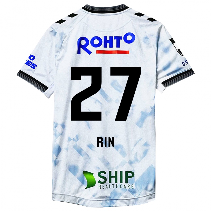 Hombre Camiseta Rin Mito #27 Blanco Negro 2ª Equipación 2024/25 La Camisa