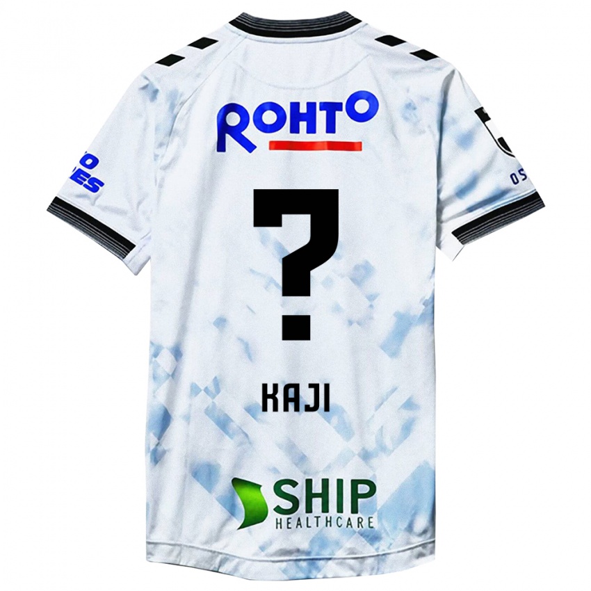 Hombre Camiseta Rihito Kaji #0 Blanco Negro 2ª Equipación 2024/25 La Camisa