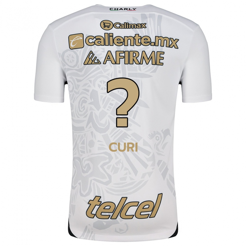 Hombre Camiseta Sahid Curi #0 Blanco Negro 2ª Equipación 2024/25 La Camisa