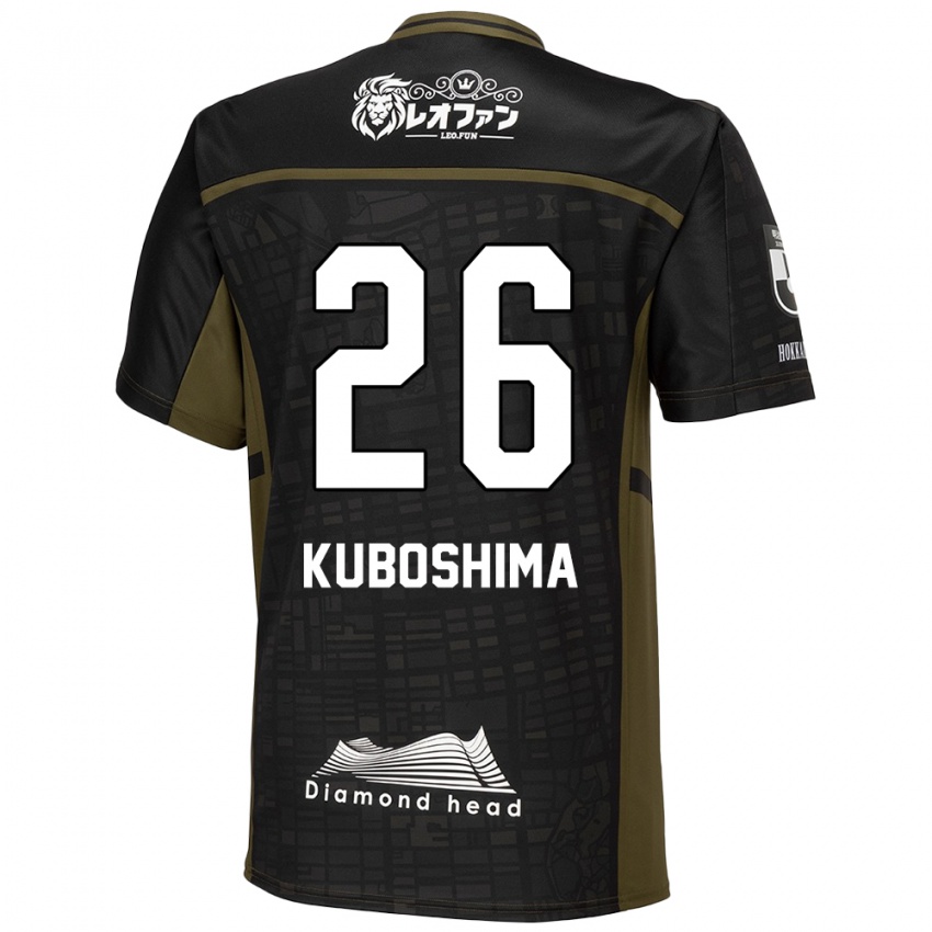 Hombre Camiseta Takeharu Kuboshima #26 Verde Negro 2ª Equipación 2024/25 La Camisa