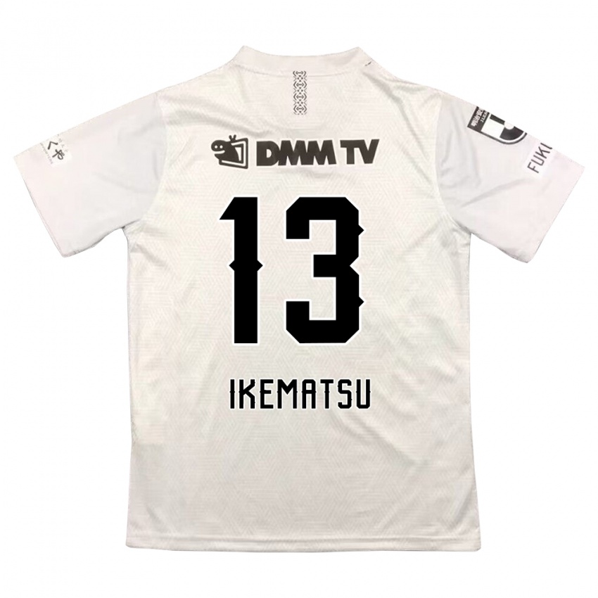 Hombre Camiseta Shumpei Ikematsu #13 Gris Negro 2ª Equipación 2024/25 La Camisa