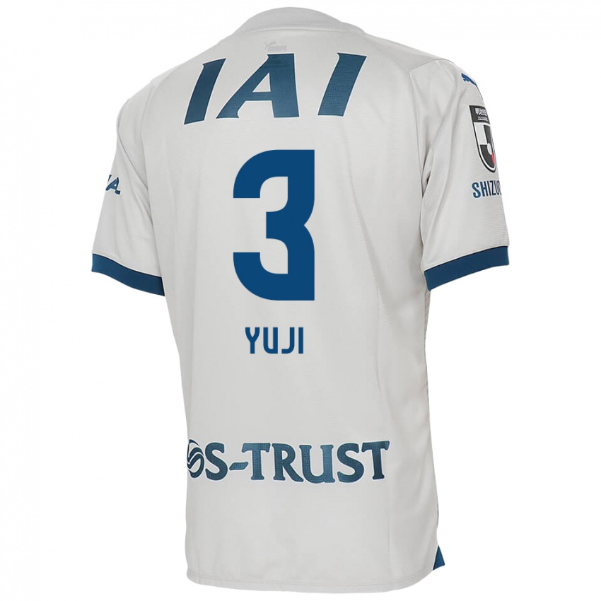 Hombre Camiseta Yuji Takahashi #3 Blanco Azul 2ª Equipación 2024/25 La Camisa