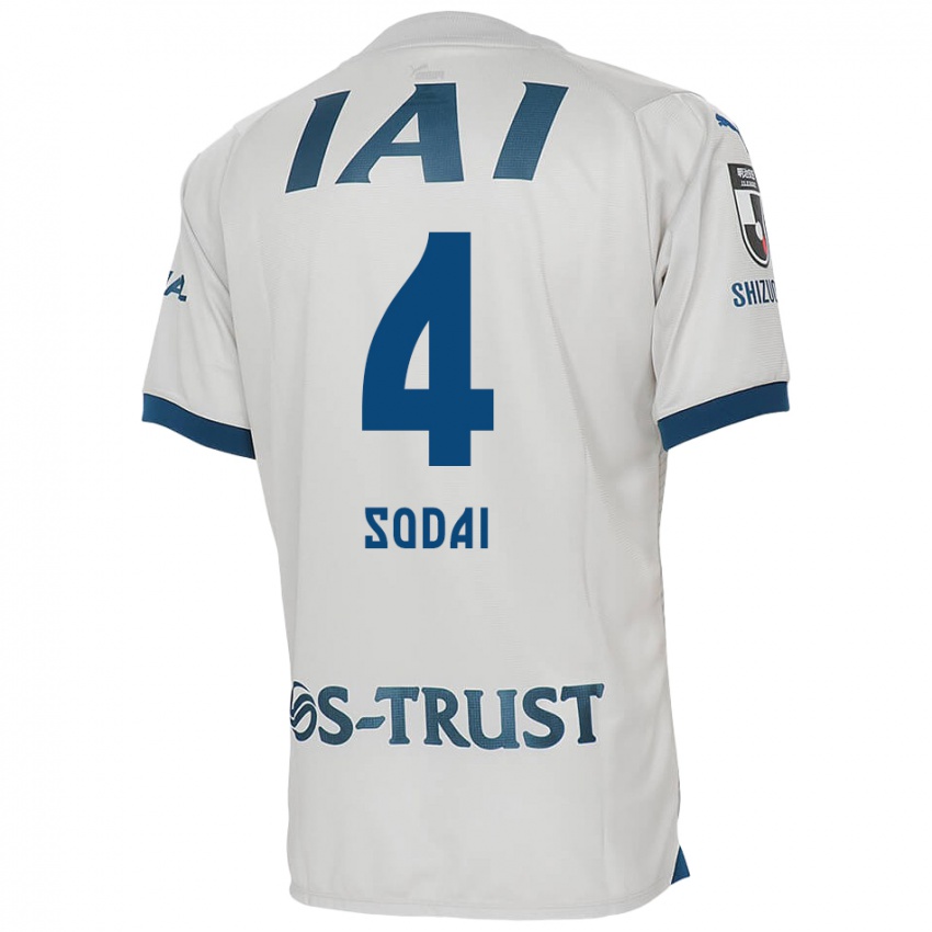 Hombre Camiseta Sodai Hasukawa #4 Blanco Azul 2ª Equipación 2024/25 La Camisa