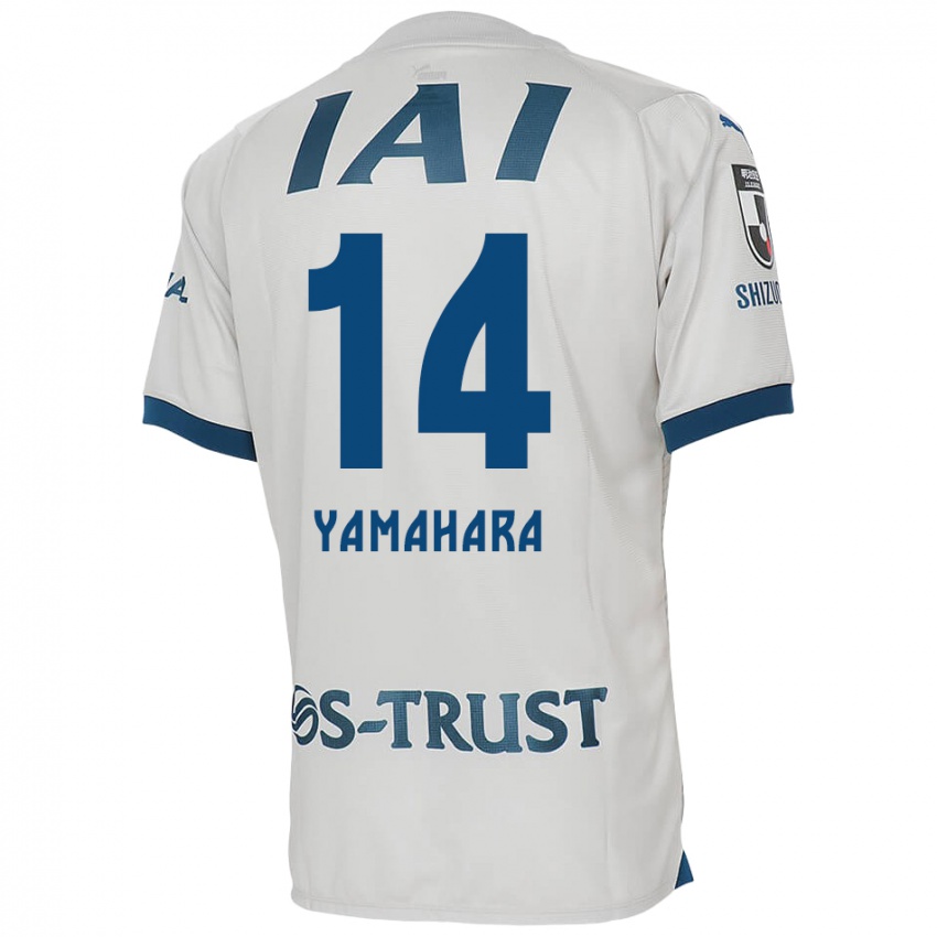 Hombre Camiseta Reon Yamahara #14 Blanco Azul 2ª Equipación 2024/25 La Camisa