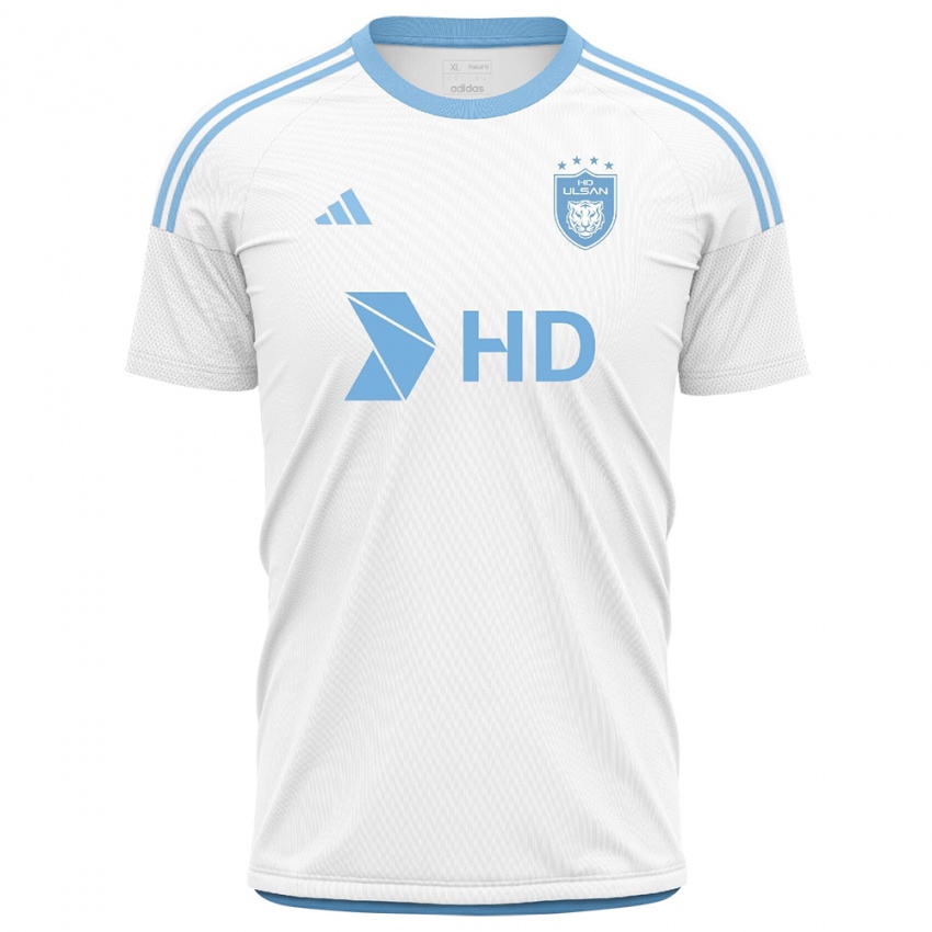 Hombre Camiseta Hye-Sung Ryu #38 Blanco Azul 2ª Equipación 2024/25 La Camisa