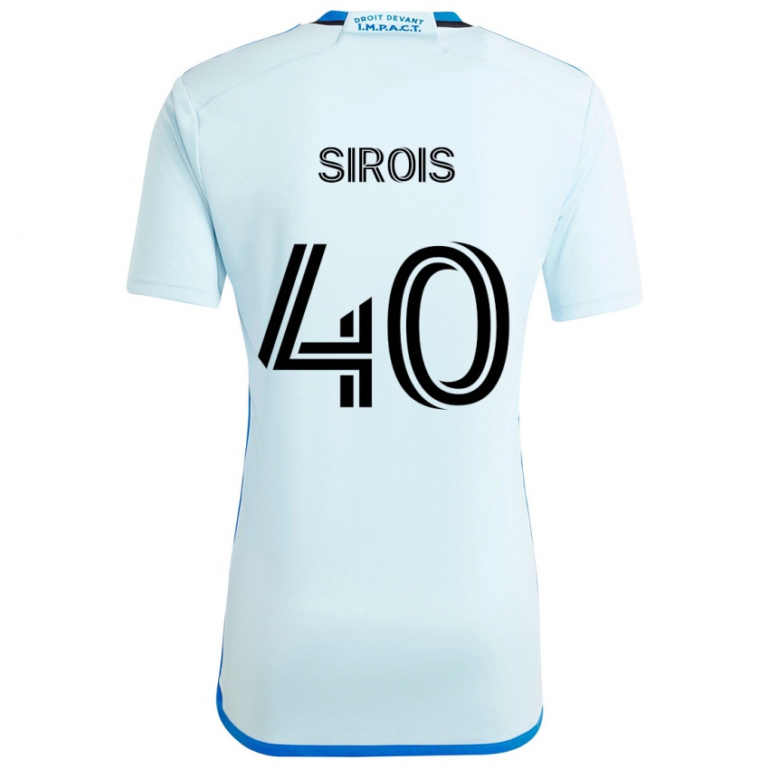 Hombre Camiseta Jonathan Sirois #40 Azul Hielo 2ª Equipación 2024/25 La Camisa