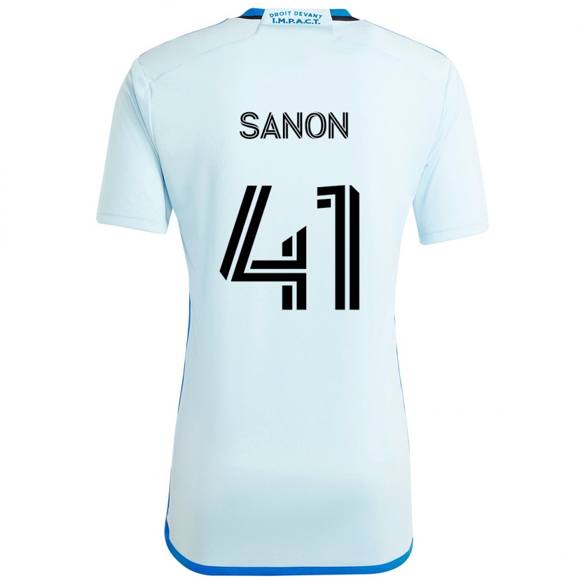 Hombre Camiseta Jérémy Sanon #41 Azul Hielo 2ª Equipación 2024/25 La Camisa