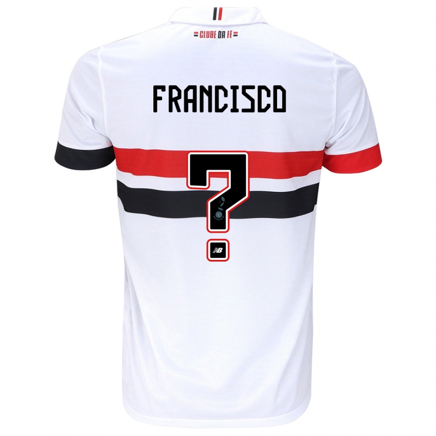 Mujer Camiseta Ryan Francisco #0 Blanco Rojo Negro 1ª Equipación 2024/25 La Camisa