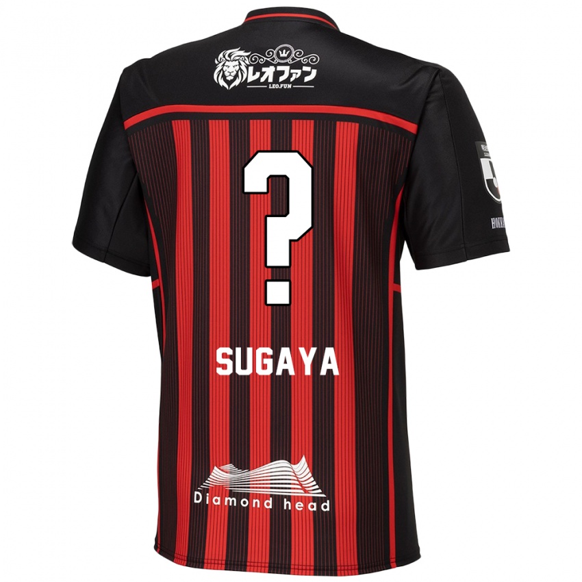 Mujer Camiseta Shuto Sugaya #0 Negro Rojo 1ª Equipación 2024/25 La Camisa