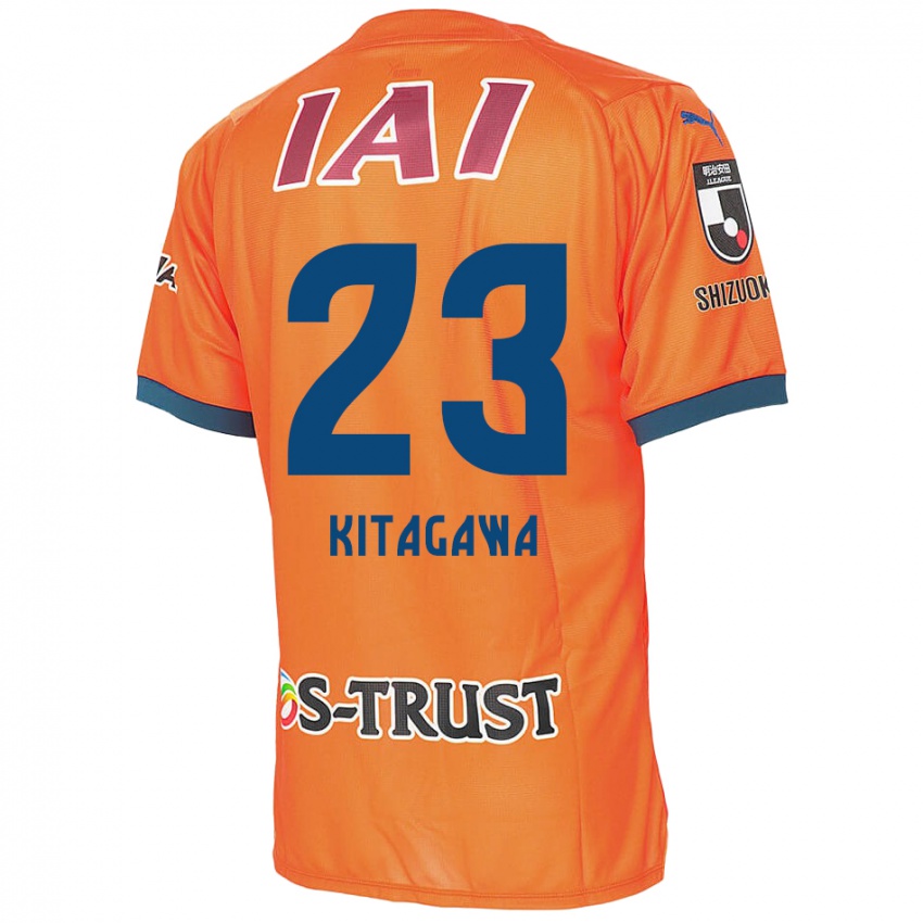 Mujer Camiseta Koya Kitagawa #23 Naranja Azul 1ª Equipación 2024/25 La Camisa