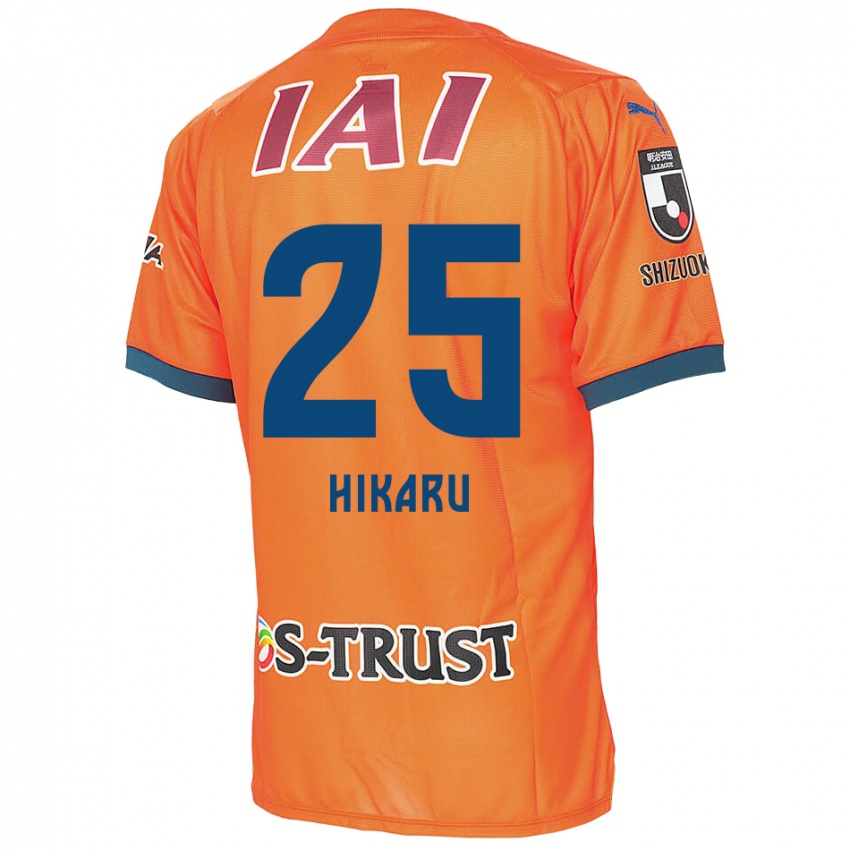 Mujer Camiseta Hikaru Naruoka #25 Naranja Azul 1ª Equipación 2024/25 La Camisa