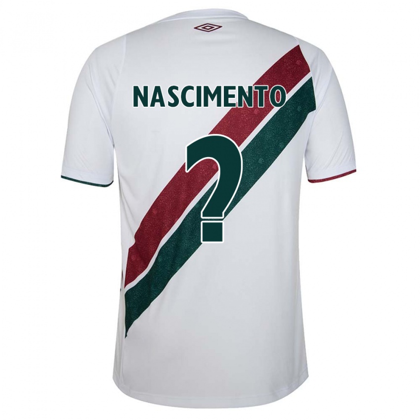 Mujer Camiseta Hiago Nascimento #0 Blanco Verde Granate 2ª Equipación 2024/25 La Camisa