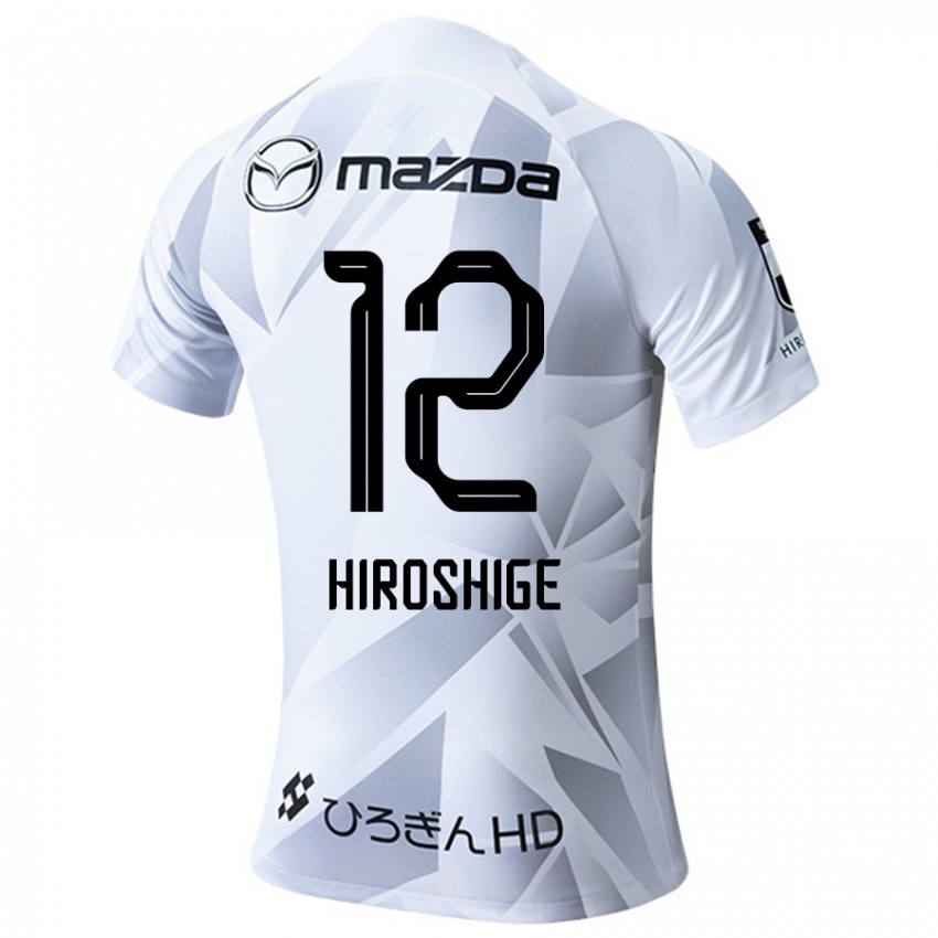 Mujer Camiseta Soma Hiroshige #12 Blanco Gris Negro 2ª Equipación 2024/25 La Camisa