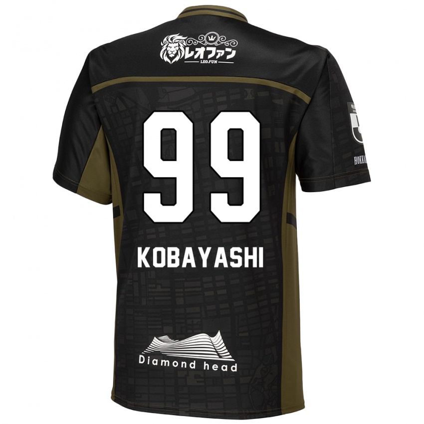 Mujer Camiseta Yuki Kobayashi #99 Verde Negro 2ª Equipación 2024/25 La Camisa