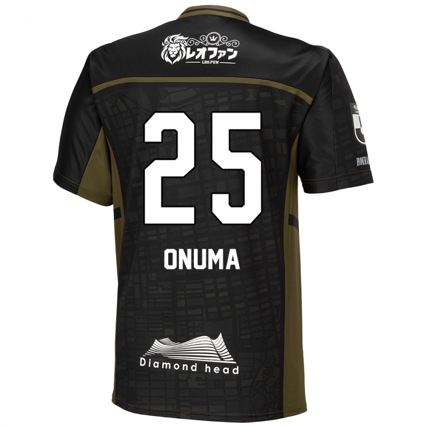 Mujer Camiseta Akito Onuma #25 Verde Negro 2ª Equipación 2024/25 La Camisa