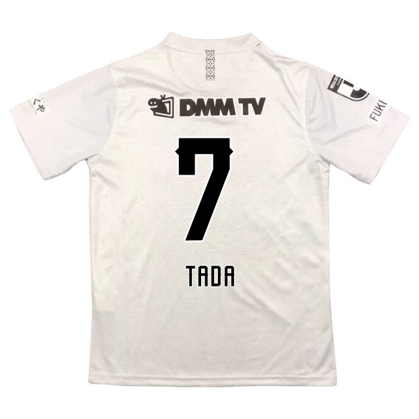 Mujer Camiseta Koya Tada #7 Gris Negro 2ª Equipación 2024/25 La Camisa