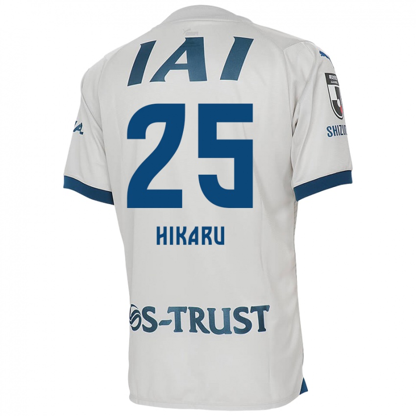 Mujer Camiseta Hikaru Naruoka #25 Blanco Azul 2ª Equipación 2024/25 La Camisa