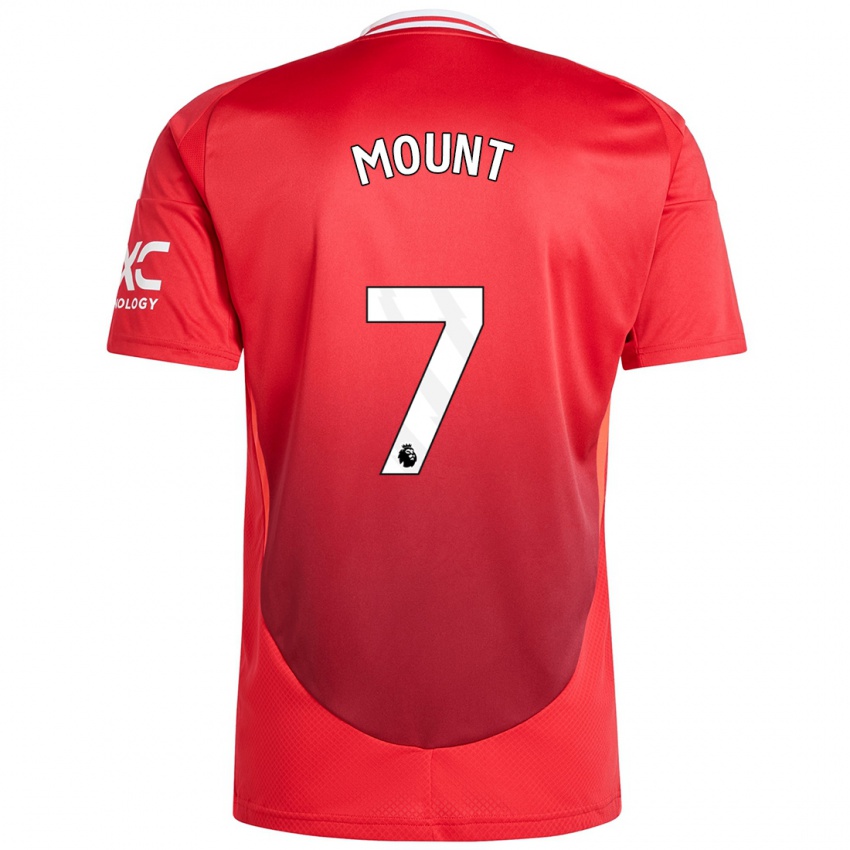 Niño Camiseta Mason Mount #7 Rojo Brillante 1ª Equipación 2024/25 La Camisa