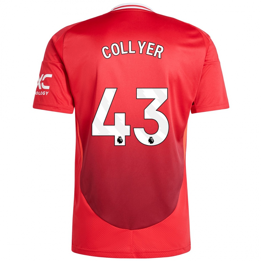 Niño Camiseta Toby Collyer #43 Rojo Brillante 1ª Equipación 2024/25 La Camisa