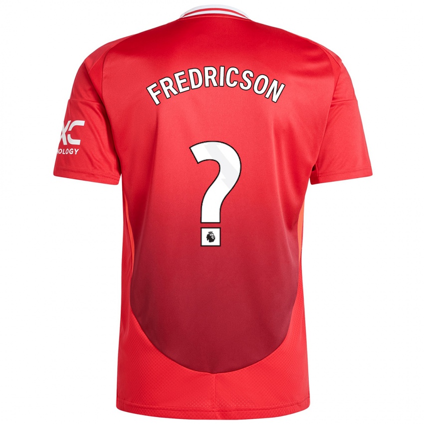 Niño Camiseta Tyler Fredricson #0 Rojo Brillante 1ª Equipación 2024/25 La Camisa