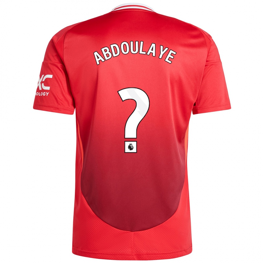 Niño Camiseta Douka Abdoulaye #0 Rojo Brillante 1ª Equipación 2024/25 La Camisa