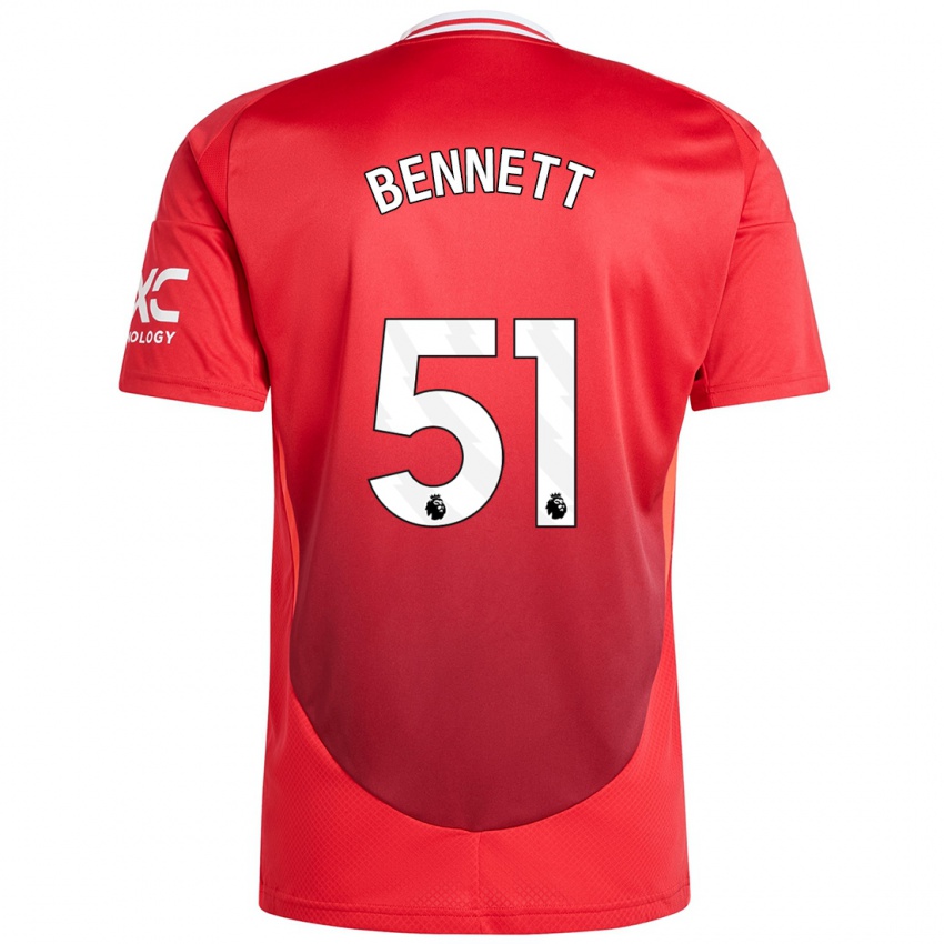 Niño Camiseta Rhys Bennett #51 Rojo Brillante 1ª Equipación 2024/25 La Camisa